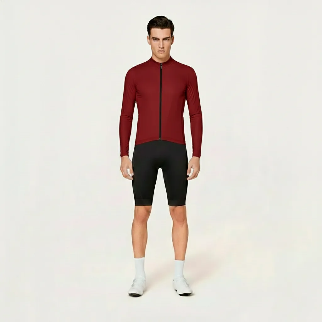 Total Look Sam Red Wine LS / Performance Men