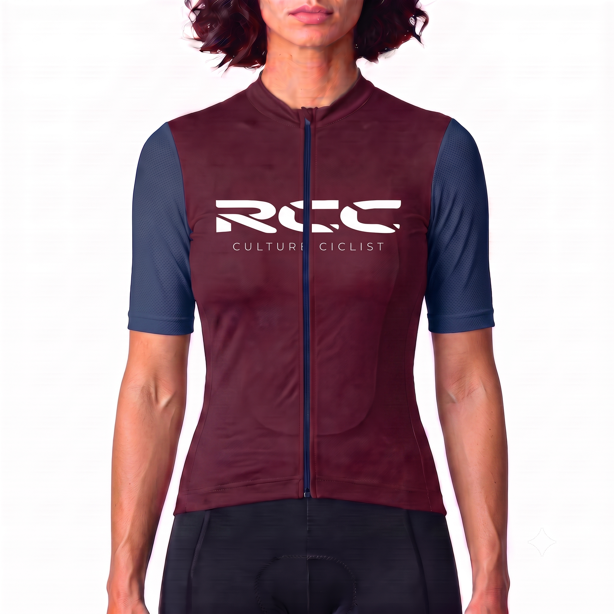 Neve SS Women Red Wine and Blue