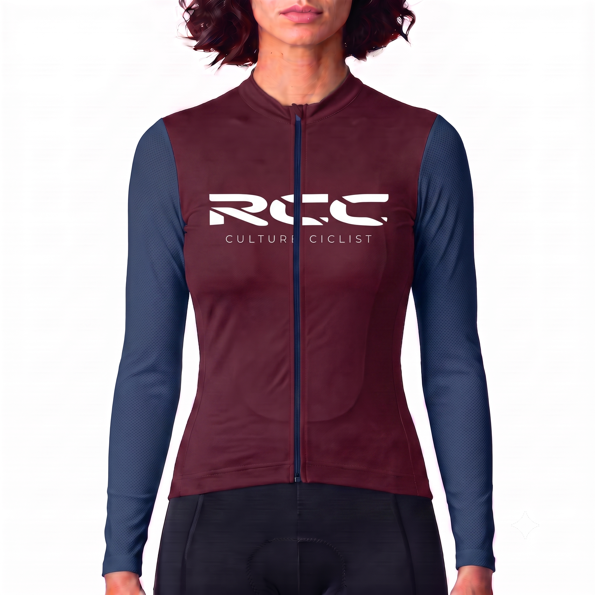 Neve LS Women Red Wine and Blue